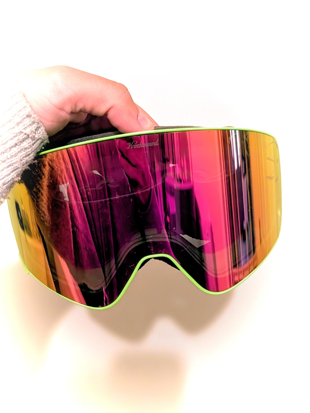 Mirrored Ski/Snowboard Goggle Lens - Pink/Gold Mirror